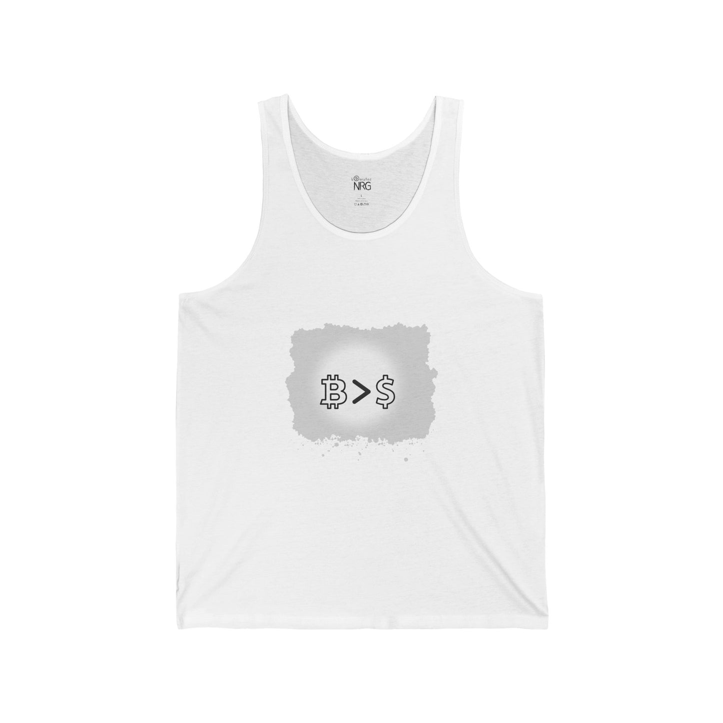 Bitcoin vs Dollar Unisex Jersey Tank - Trendy Crypto Apparel